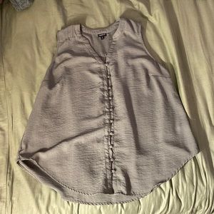 Torrid Harper Gauze Button-Front Sleeveless Blouse Size 2 Green